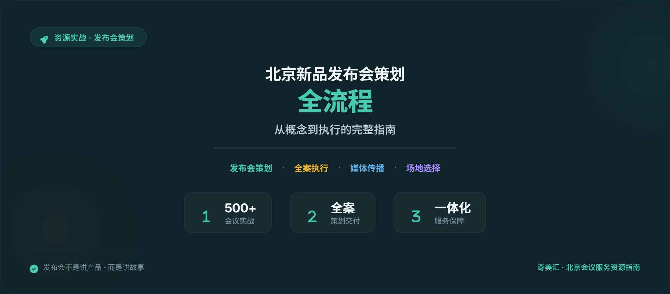 北京新品发布会策划全流程：从概念到执行的完整指南