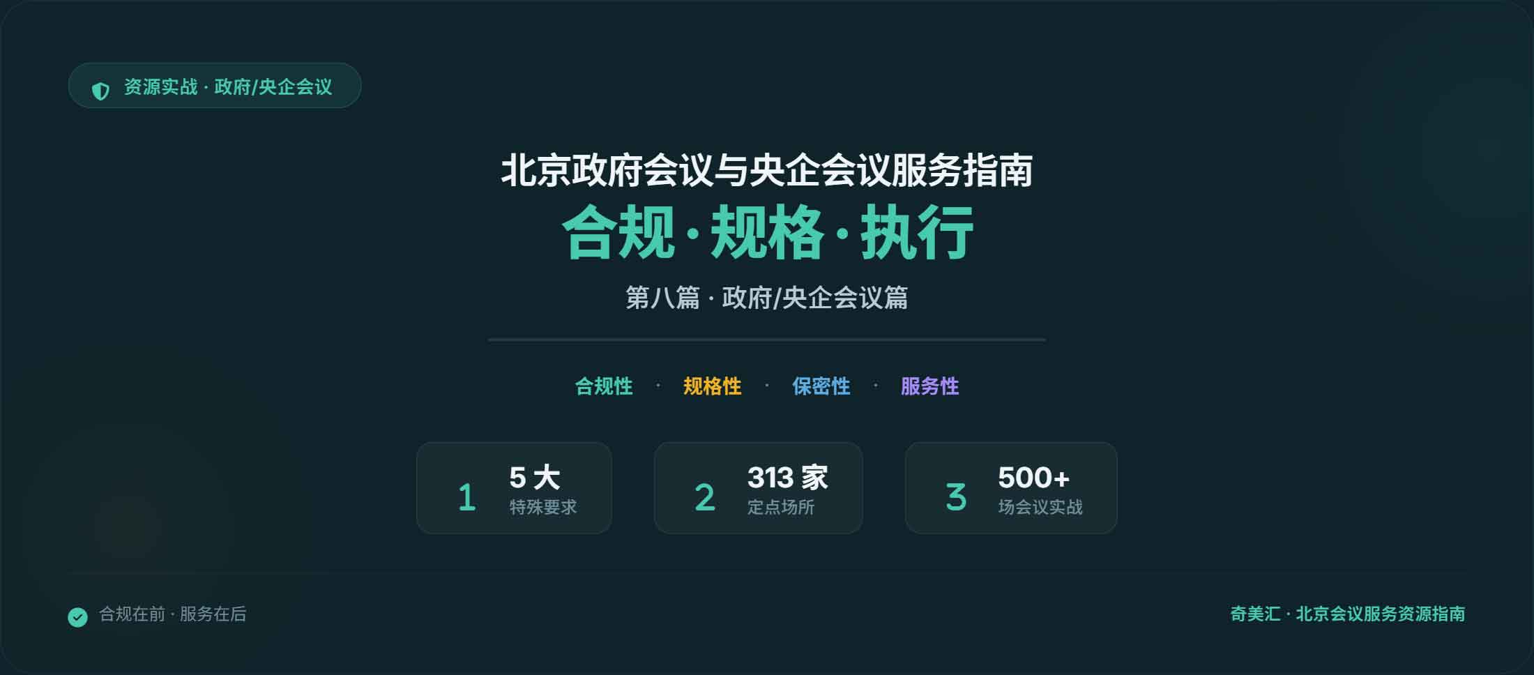 北京政府会议与央企会议服务指南：合规、规格与执行要点