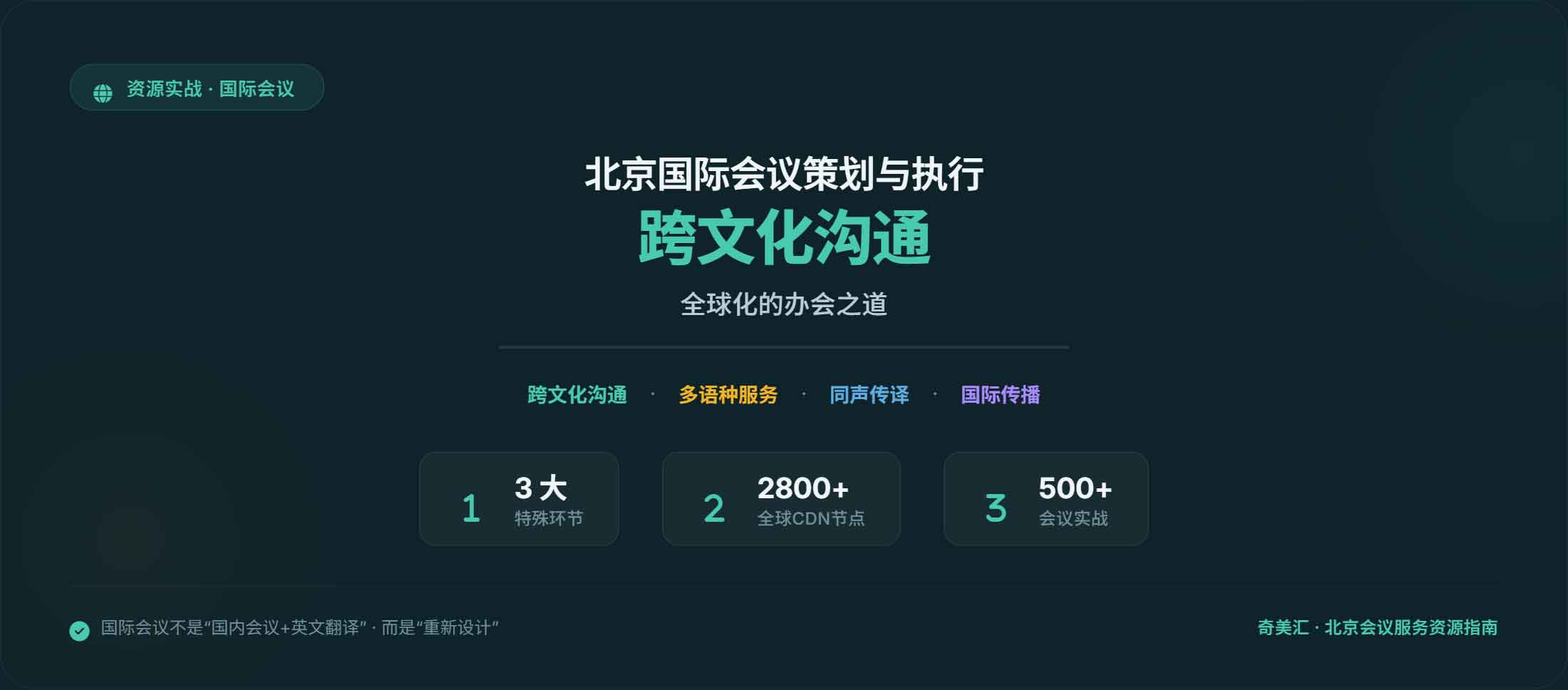 北京国际会议策划与执行：跨文化沟通与全球化的办会之道