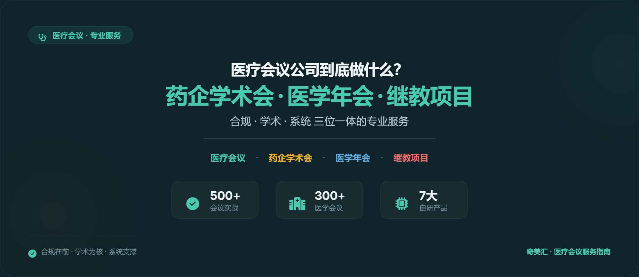 医疗会议公司到底做什么？——药企学术会、医学年会、继教项目的服务全解