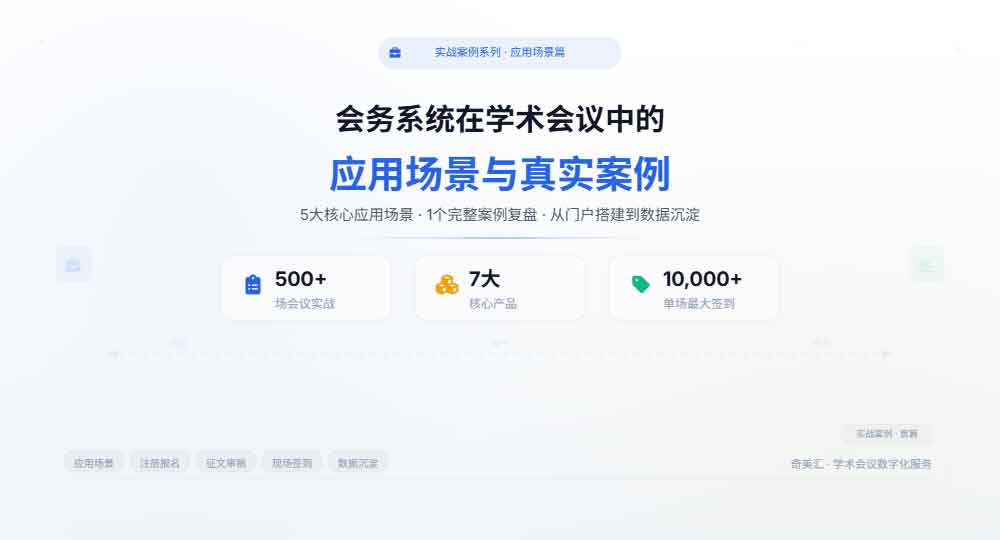 会务系统在学术会议中的应用场景与真实案例